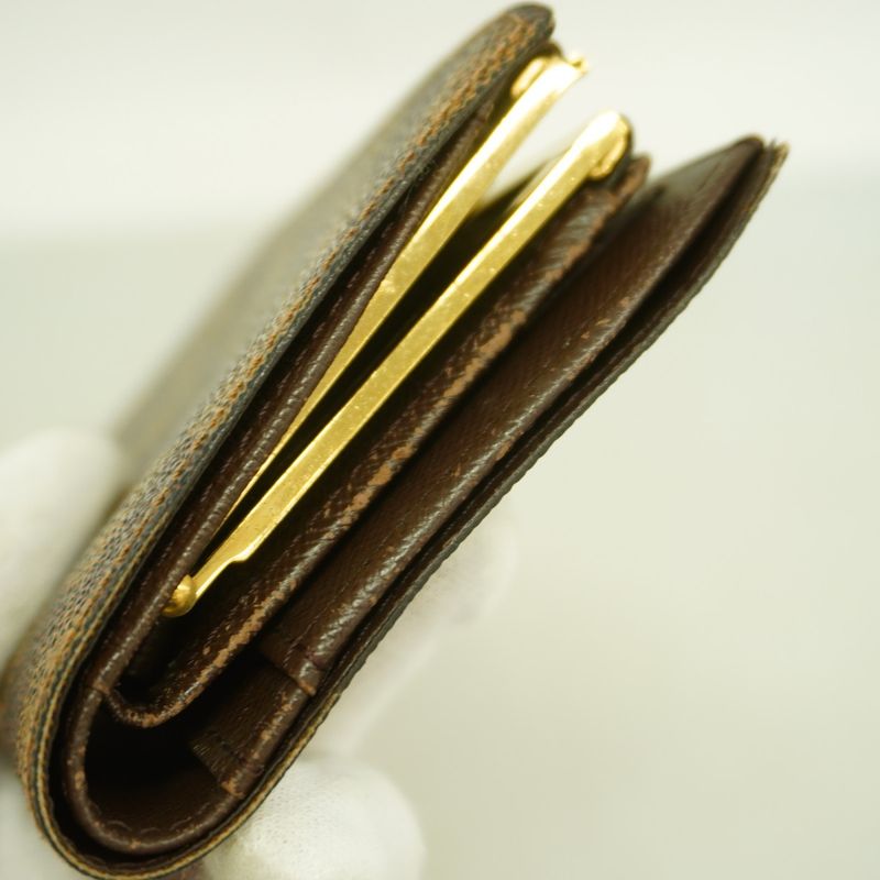 Louis Vuitton Wallet Damier Porte Monnaie Viennois N61664 Ebène Ladies