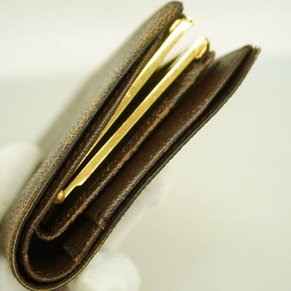 Louis Vuitton Wallet Damier Porte Monnaie Viennois N61664 Ebène Ladies