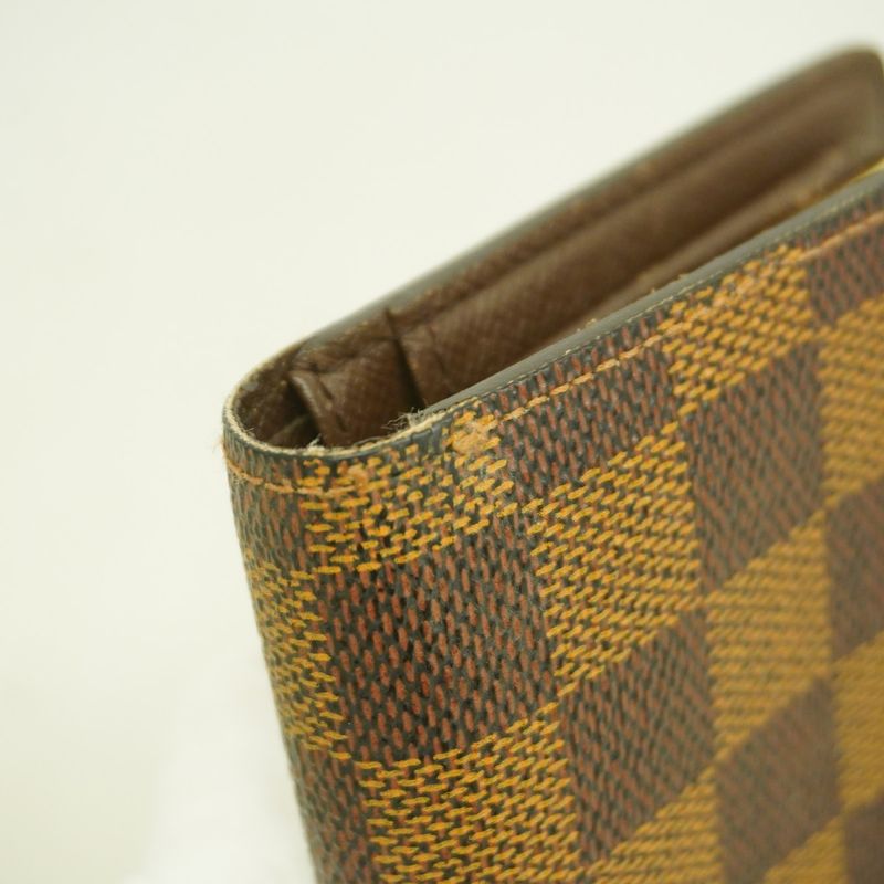 Louis Vuitton Wallet Damier Porte Monnaie Viennois N61664 Ebène Ladies