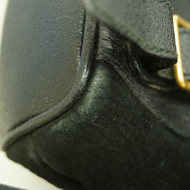 Gucci Backpack Daypack Bamboo 003 1956 Suede Black Gold Hardware Women's