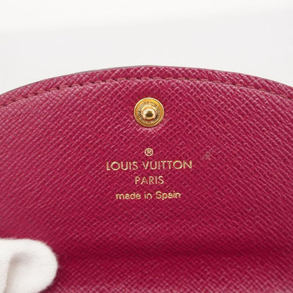 Louis Vuitton Coin Case Monogram Porte Monet Rosalie M41939 Brown Fuchsia Ladies