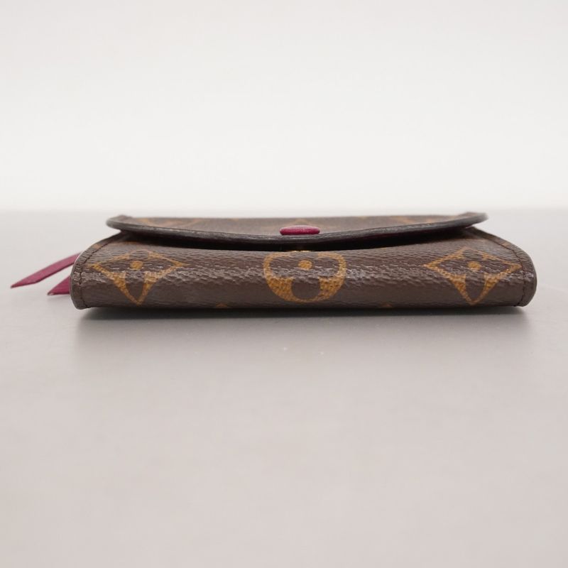 Louis Vuitton Coin Case Monogram Porte Monet Rosalie M41939 Brown Fuchsia Ladies