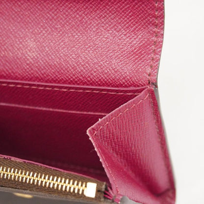 Louis Vuitton Coin Case Monogram Porte Monet Rosalie M41939 Brown Fuchsia Ladies