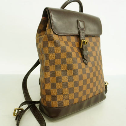 Louis Vuitton Backpack Daypack Damier Soho N51132 Ebene Womens
