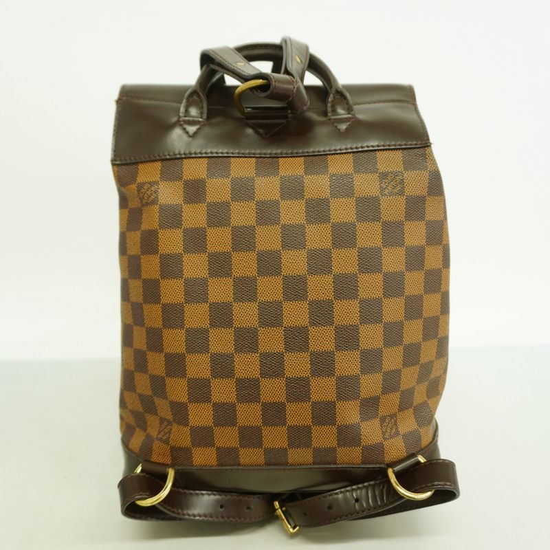 Louis Vuitton Backpack Daypack Damier Soho N51132 Ebene Womens