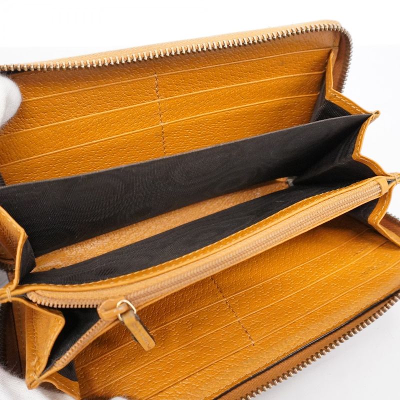 Gucci Long Wallet Micro Guccissima Mickey Mouse Collaboration 602532 PVC Brown