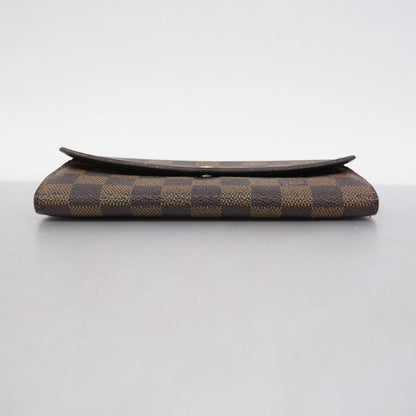 Louis Vuitton Damier Portefeuille Sarah N61734 Ebène Women's Long Wallet