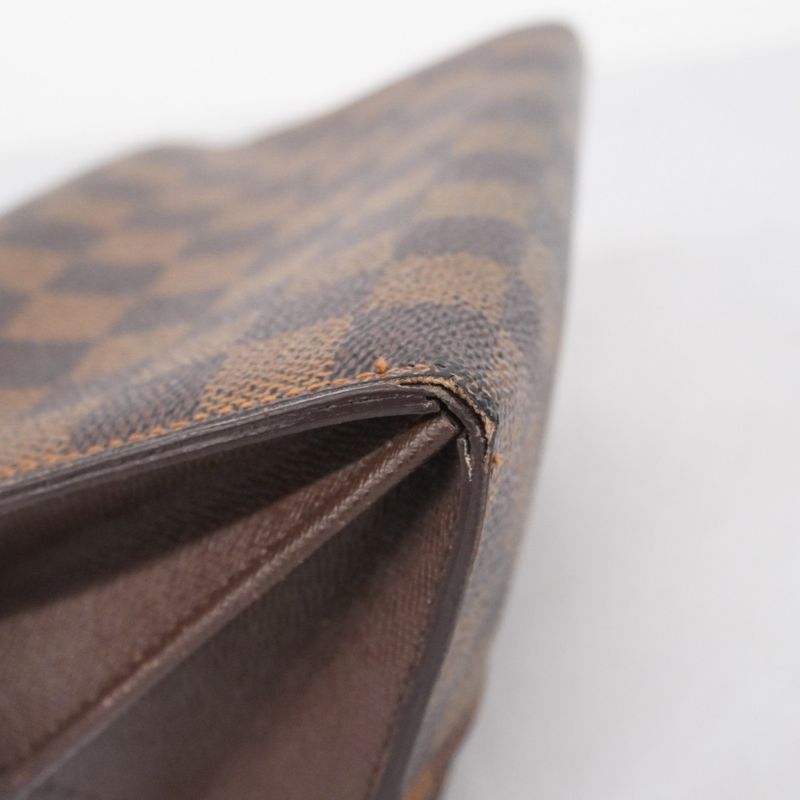 Louis Vuitton Damier Portefeuille Sarah N61734 Ebène Women's Long Wallet