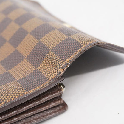 Louis Vuitton Damier Portefeuille Sarah N61734 Ebène Women's Long Wallet