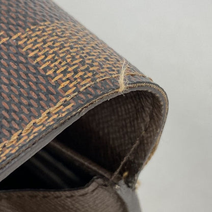 Louis Vuitton Damier Portefeuille Sarah N61734 Ebène Women's Long Wallet