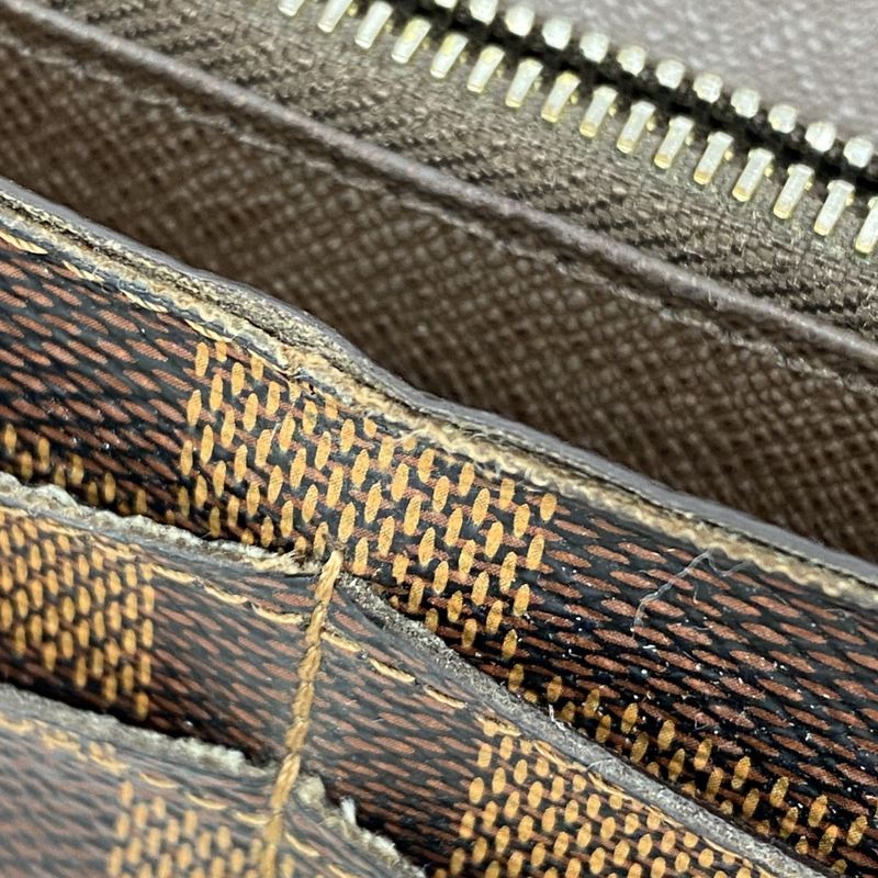 Louis Vuitton Damier Portefeuille Sarah N61734 Ebène Women's Long Wallet