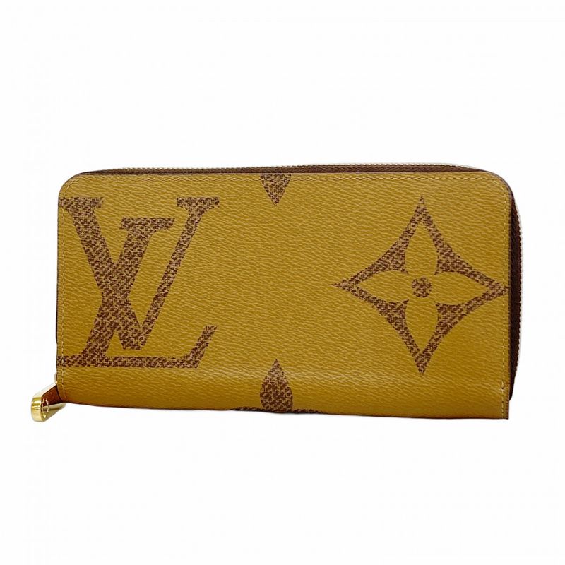 Louis Vuitton Long Wallet Monogram Giant Reverse Zippy Wallet M69353 Brown Men