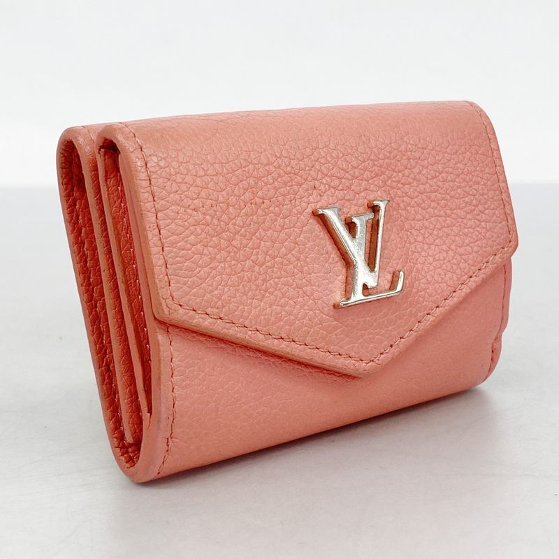 Louis Vuitton Taurillon Portefeuille Lock Mini M67858 Pink Sky Women's