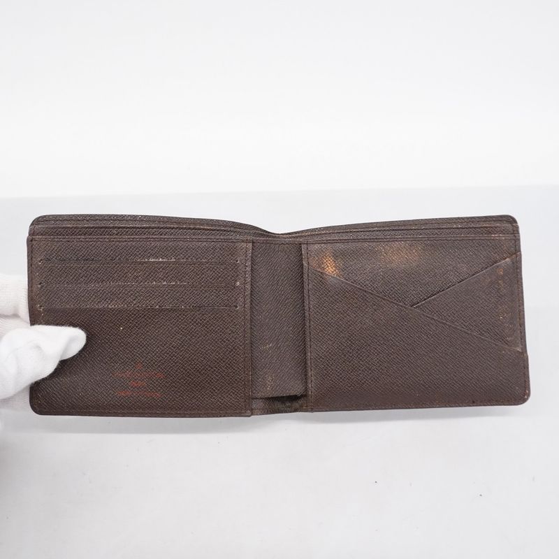 Louis Vuitton Billfold Damier Portefeuille Multiple N60895 Ebène Men's