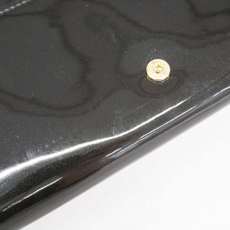 Louis Vuitton Vernis Portefeuille Louise M61316 Noir Black Women