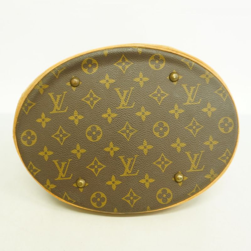 Louis Vuitton Tote Bag Monogram Bucket GM M42236 Brown Ladies