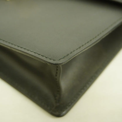 Cartier Clutch Bag Leather Black Silver Hardware Men's