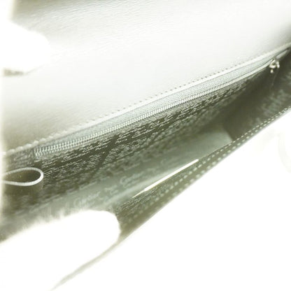 Cartier Clutch Bag Leather Black Silver Hardware Men's
