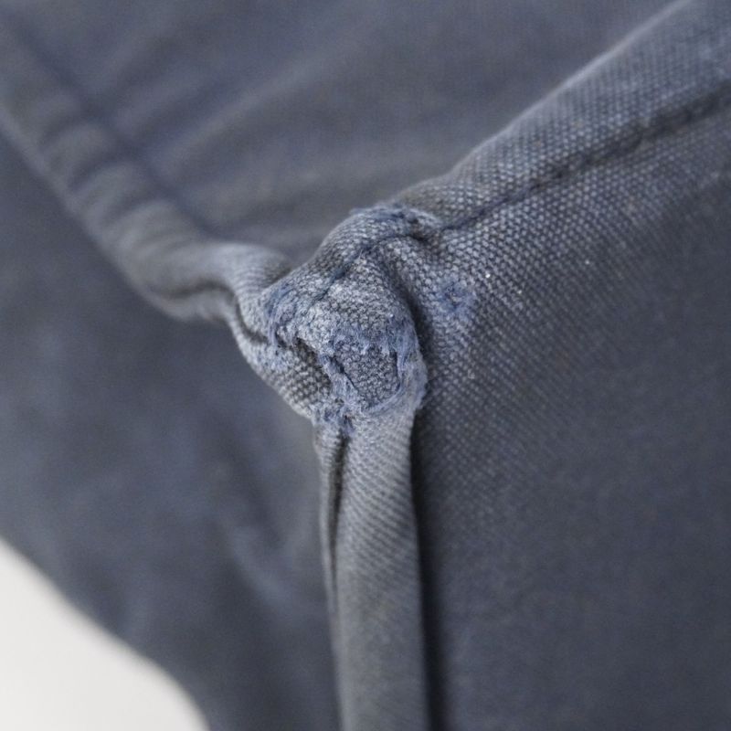 Hermes Tote Bag Fourre Tout Canvas Navy Silver Hardware Men Women Unisex