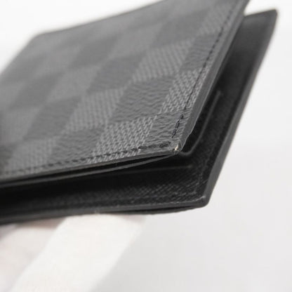 Louis Vuitton Wallet Damier Graphite Portefeuille Marco NM N63336 Black Men's