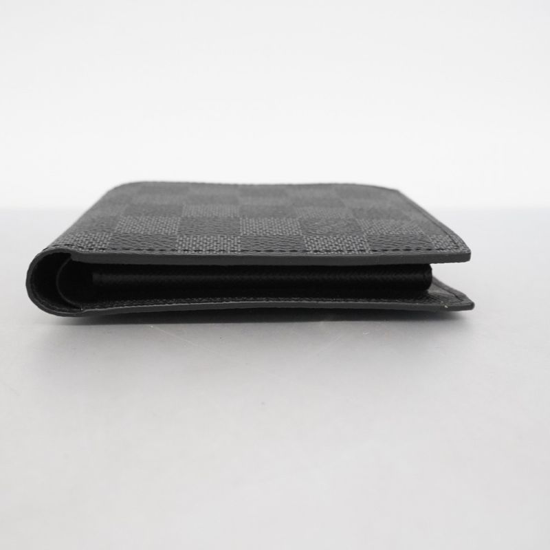 Louis Vuitton Wallet Damier Graphite Portefeuille Marco NM N63336 Black Men's