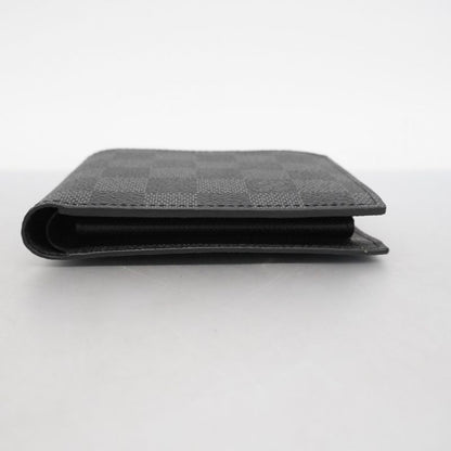 Louis Vuitton Wallet Damier Graphite Portefeuille Marco NM N63336 Black Men's