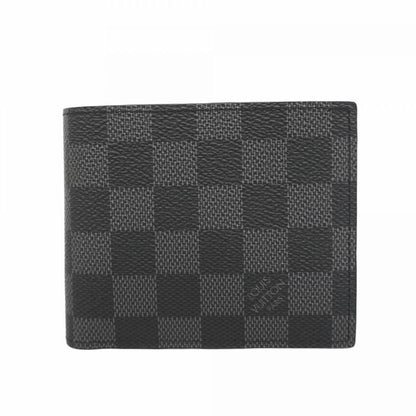 Louis Vuitton Wallet Damier Graphite Portefeuille Marco NM N63336 Black Men's