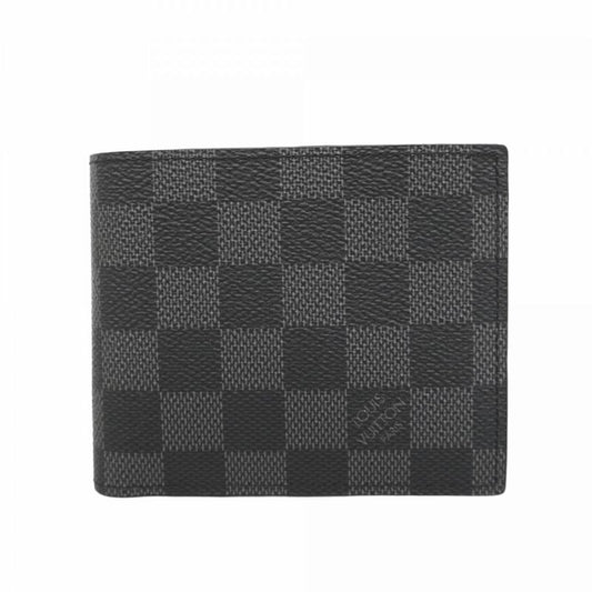 Louis Vuitton Wallet Damier Graphite Portefeuille Marco NM N63336 Black Men's