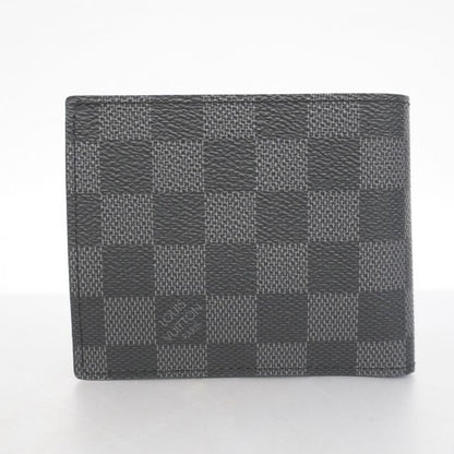 Louis Vuitton Wallet Damier Graphite Portefeuille Marco NM N63336 Black Men's