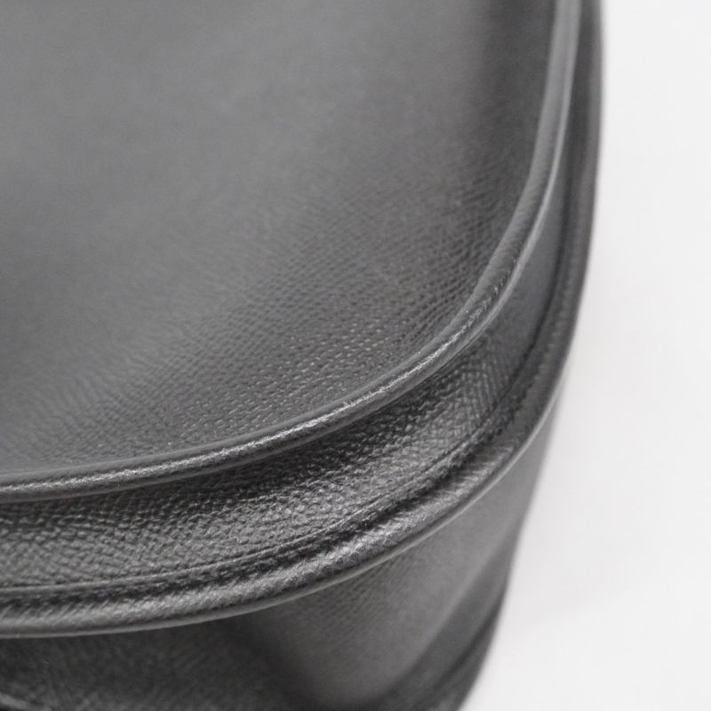 Hermes Shoulder Bag Evelyn GM 3 Epson Black Silver Hardware X Engraved Ladies