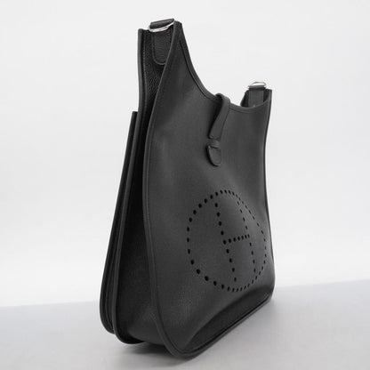 Hermes Shoulder Bag Evelyn GM 3 Epson Black Silver Hardware X Engraved Ladies