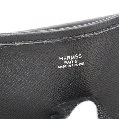 Hermes Shoulder Bag Evelyn GM 3 Epson Black Silver Hardware X Engraved Ladies