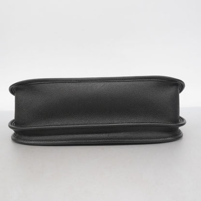 Hermes Shoulder Bag Evelyn GM 3 Epson Black Silver Hardware X Engraved Ladies