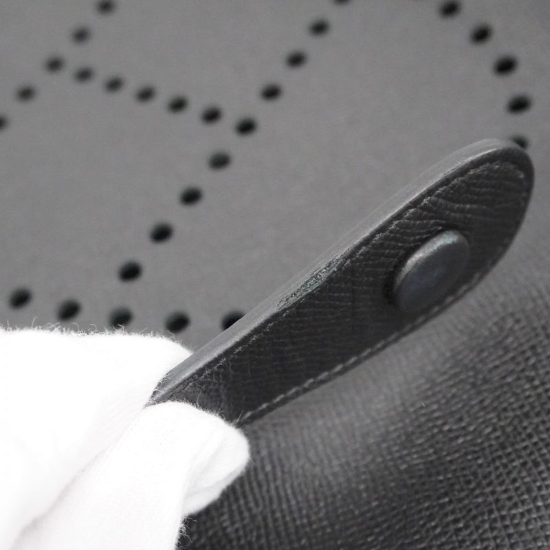 Hermes Shoulder Bag Evelyn GM 3 Epson Black Silver Hardware X Engraved Ladies