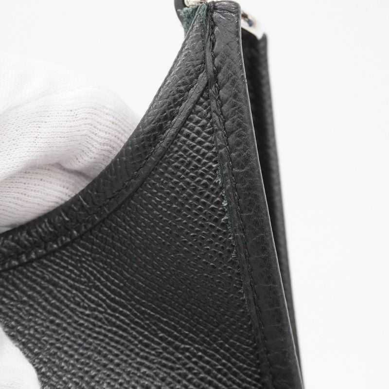 Hermes Shoulder Bag Evelyn GM 3 Epson Black Silver Hardware X Engraved Ladies