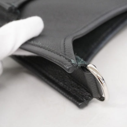 Hermes Shoulder Bag Evelyn GM 3 Epson Black Silver Hardware X Engraved Ladies