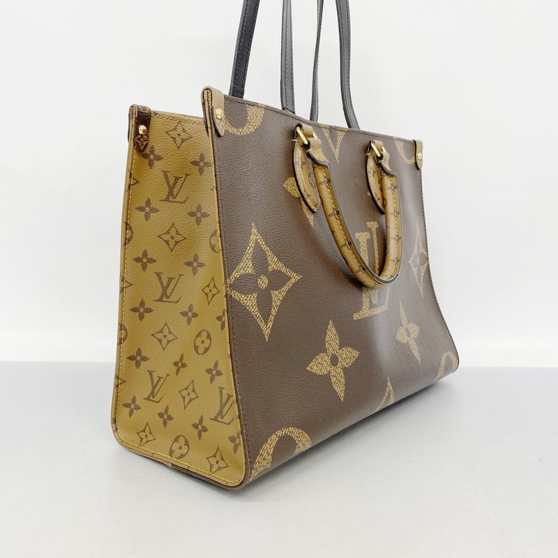 Louis Vuitton Tote Monogram Giant Reverse On-the-go MM M45321 Brown 2-way Bag