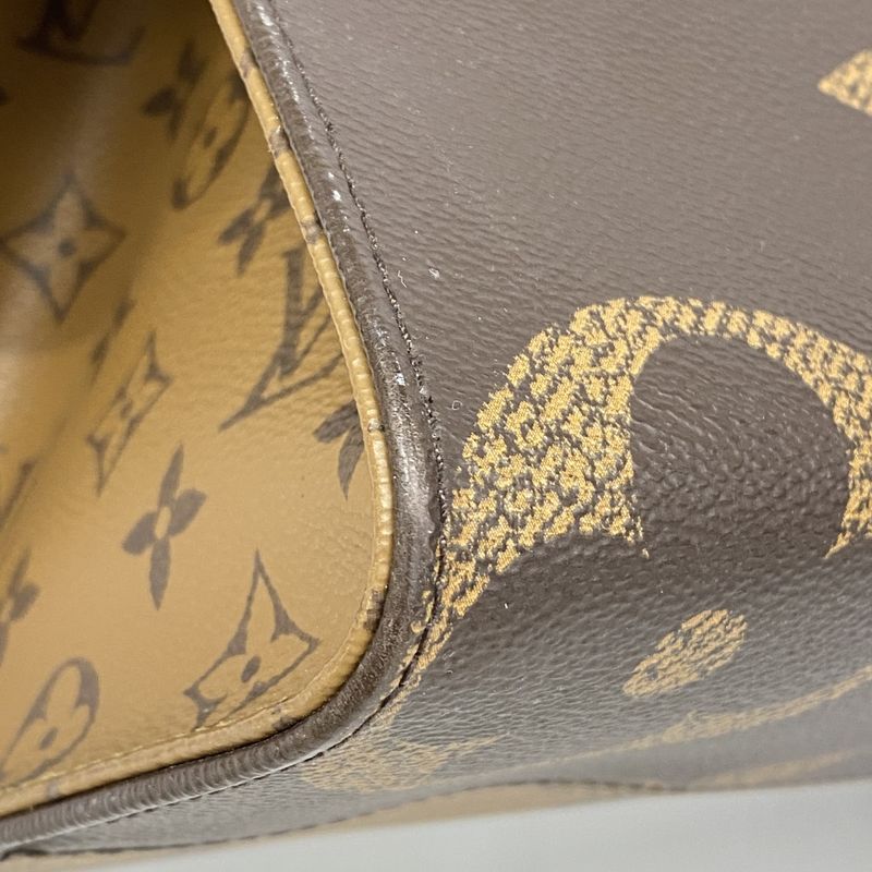 Louis Vuitton Tote Monogram Giant Reverse On-the-go MM M45321 Brown 2-way Bag