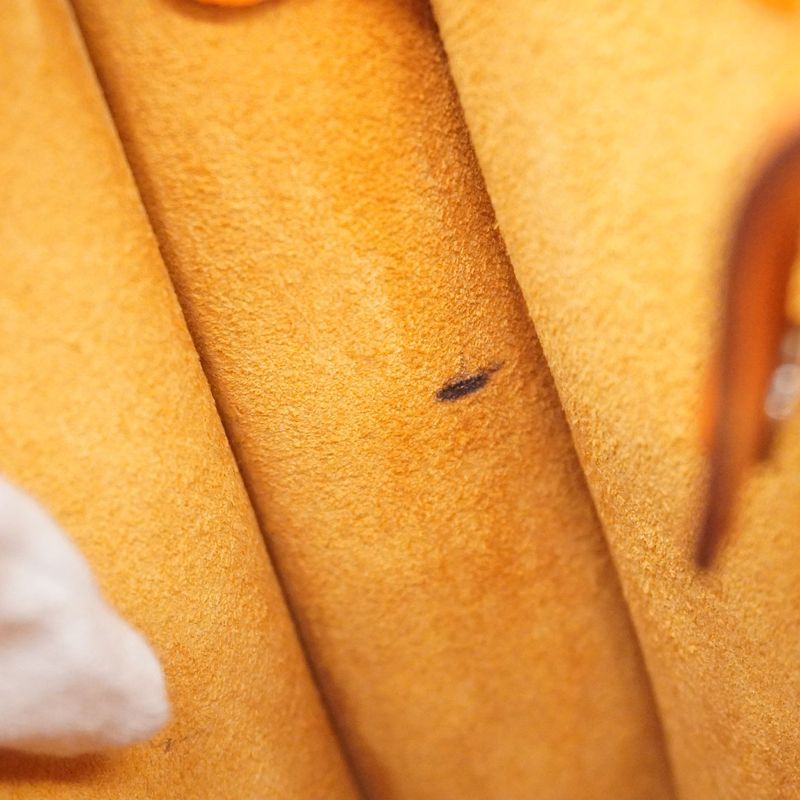 Hermes Pochette Evelyn TPM Epson Orange Silver Hardware □H Engraved Ladies