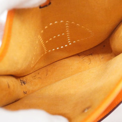 Hermes Pochette Evelyn TPM Epson Orange Silver Hardware □H Engraved Ladies