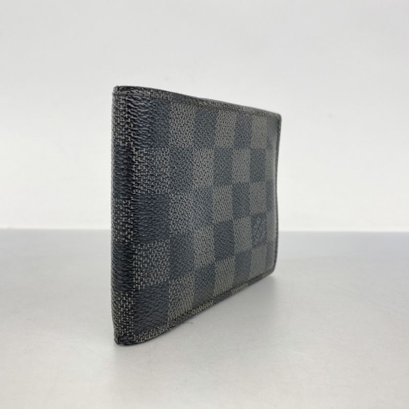 Louis Vuitton Wallet Damier Graphite Portefeuille Multiple N62663 Gray Black