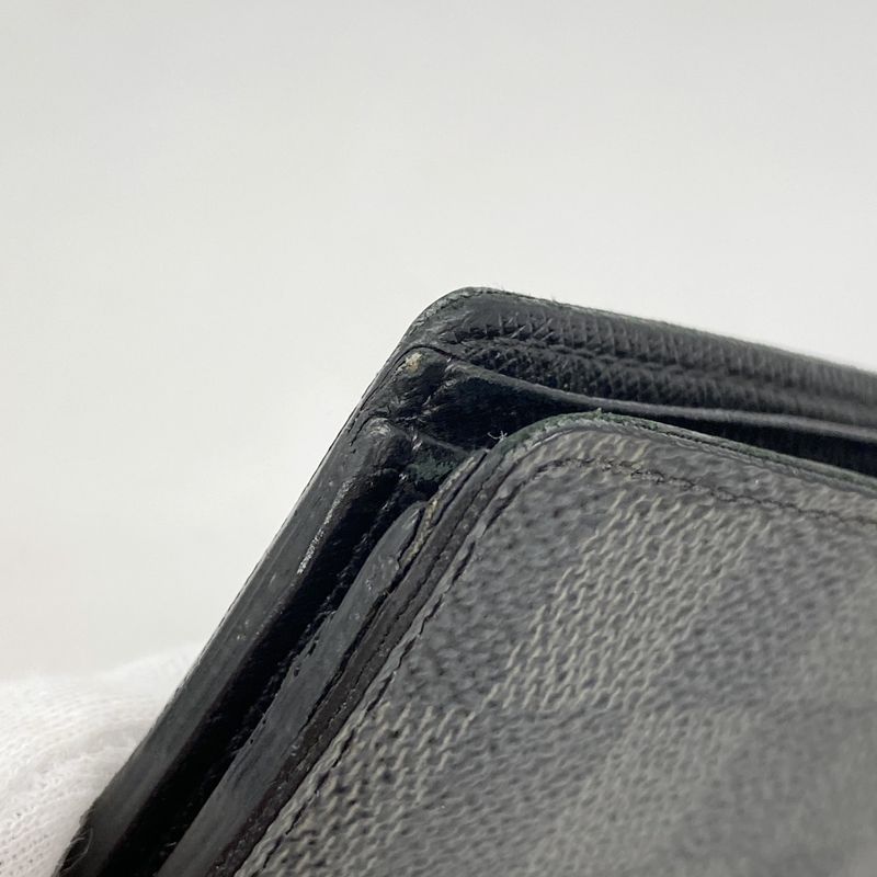 Louis Vuitton Wallet Damier Graphite Portefeuille Multiple N62663 Gray Black