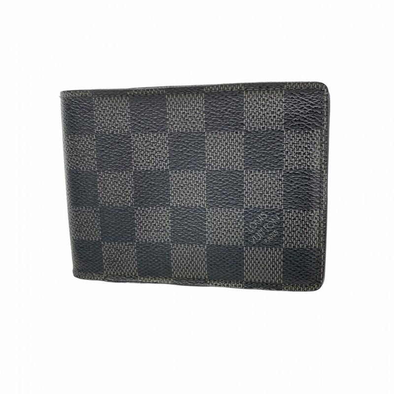 Louis Vuitton Wallet Damier Graphite Portefeuille Multiple N62663 Gray Black