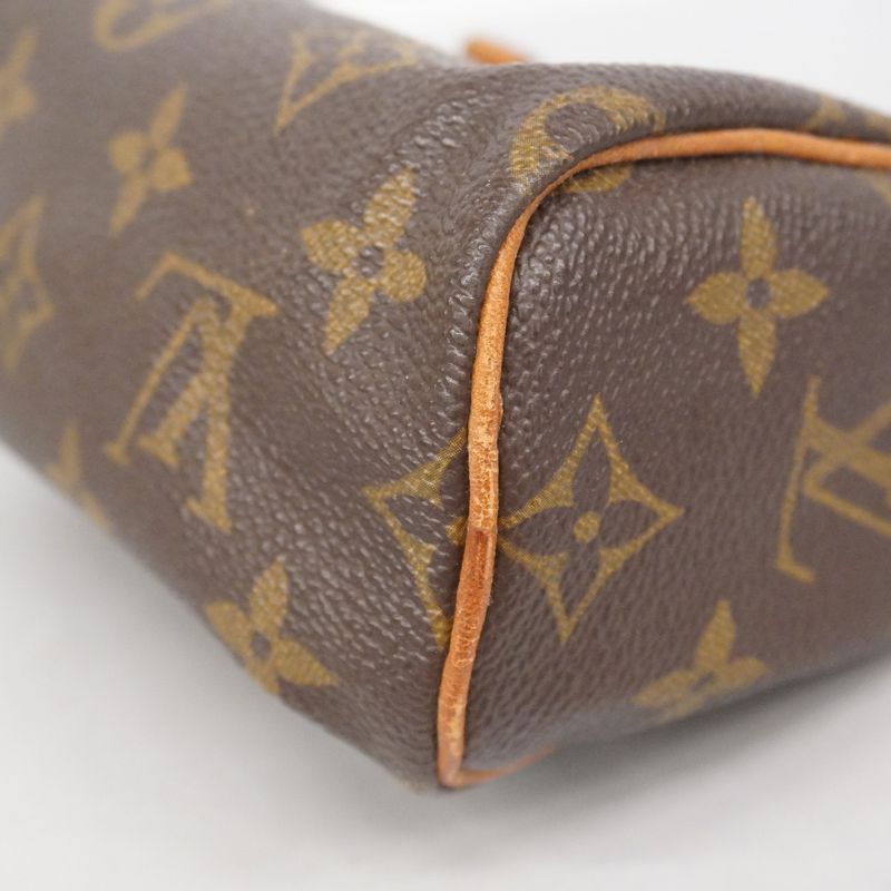 Louis Vuitton Handbag Monogram Mini Speedy M41534 Brown Ladies