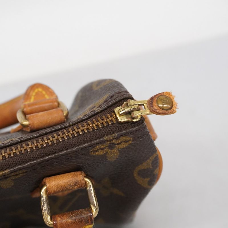 Louis Vuitton Handbag Monogram Mini Speedy M41534 Brown Ladies