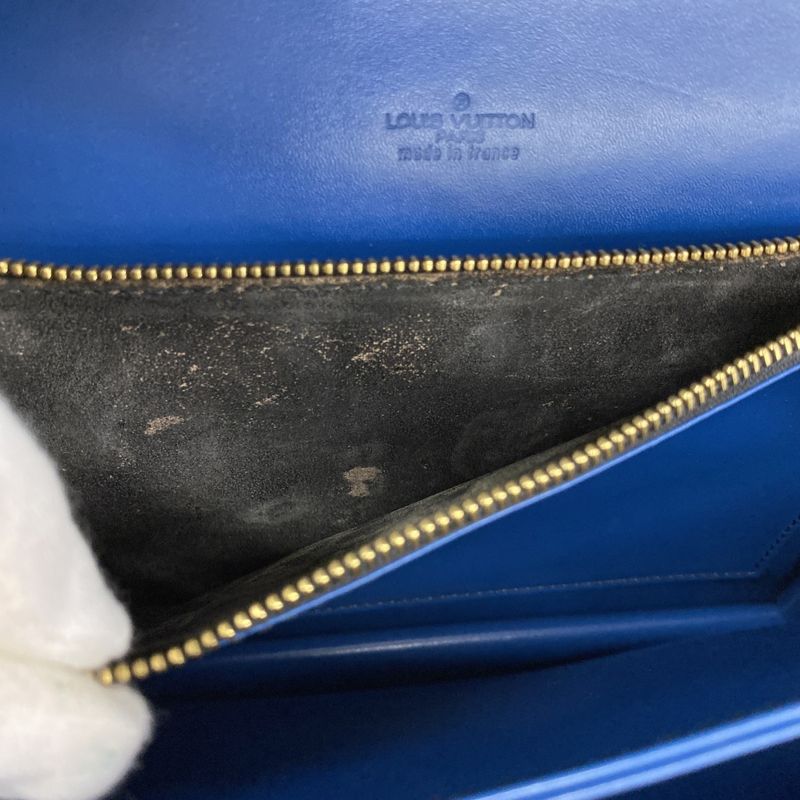 Louis Vuitton Shoulder Bag Epi Free Run M52415 Blue Noir Black Women