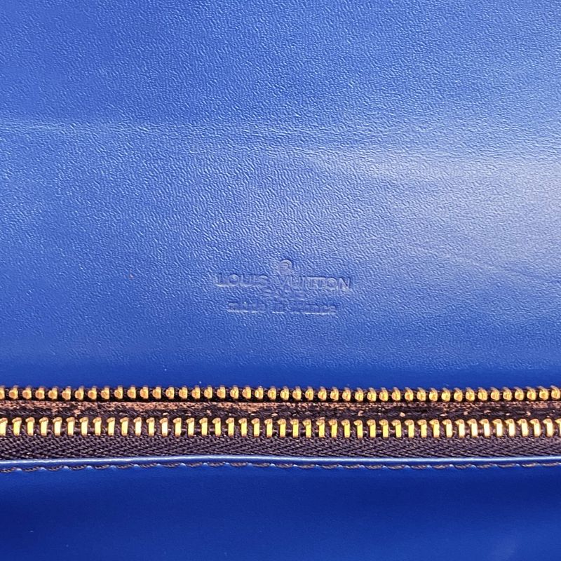 Louis Vuitton Shoulder Bag Epi Free Run M52415 Blue Noir Black Women