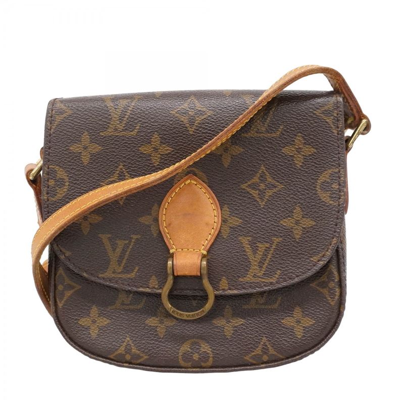 Louis Vuitton Shoulder Bag Monogram Mini Saint-cloud M51244 Brown Ladies
