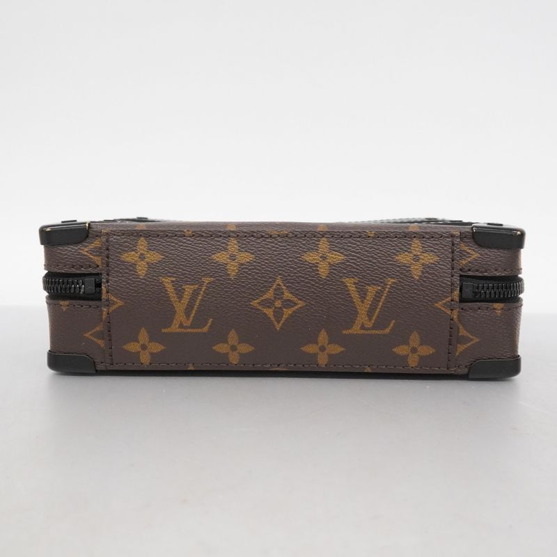Louis Vuitton Shoulder Bag Monogram Macassar Handle Soft Trunk M45935 Brown
