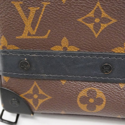 Louis Vuitton Shoulder Bag Monogram Macassar Handle Soft Trunk M45935 Brown
